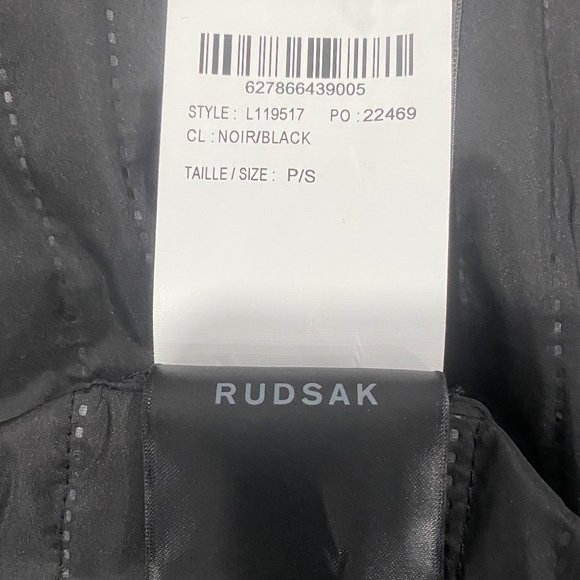 Rudsak Women's Long Coat with Leather and Removable Natural Fur Collar - Picture 6 of 7